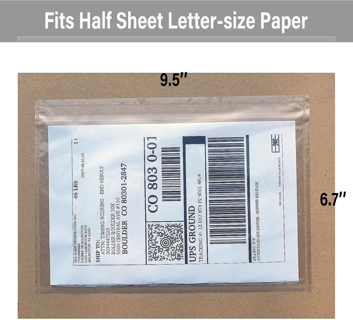 100-1000 Clear Packing List Envelopes 6x9 - Self Adhesive Shipping Label Pouches